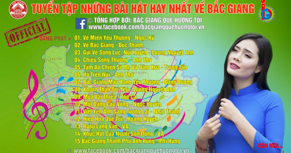 Những bài hát hay về Tỉnh Bắc Giang