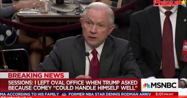 Jeff Sessions bác bỏ hợp tác với Nga trong chiến dịch tranh cử