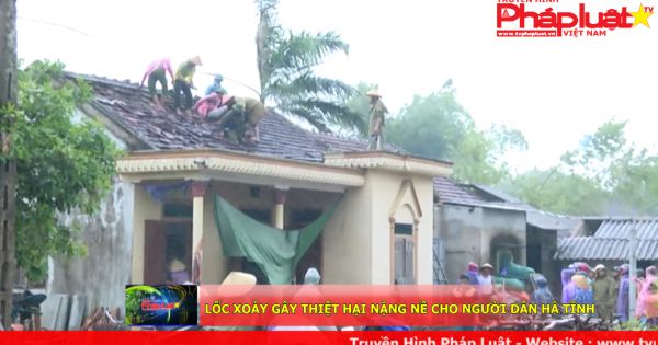 Lốc xoáy gây thiệt hại nặng nề cho người dân hà Tĩnh