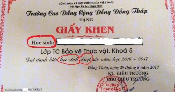 Điểm báo 04/09/2017: Sinh viên không dám treo bằng khen ‘học sinh xuất sắc’ lên tường nhà