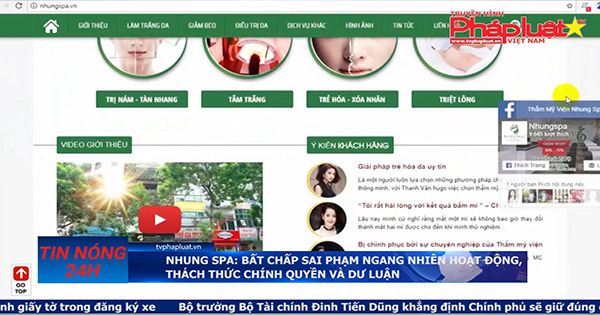 Nhung Spa: Bất chấp sai phạm vẫn ngang nhiên hoạt động, thách thức chính quyền và dư luận