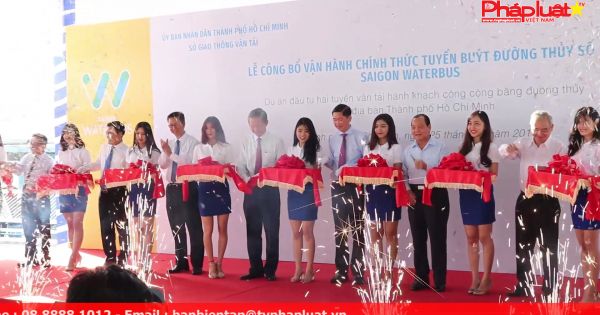 TP HCM: Chính thức vận hành tuyến buýt đường sông đầu tiên