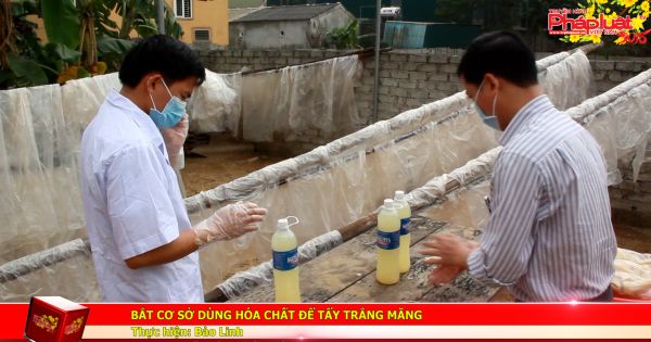 Bắt cơ sở dùng hóa chất để tẩy trắng măng