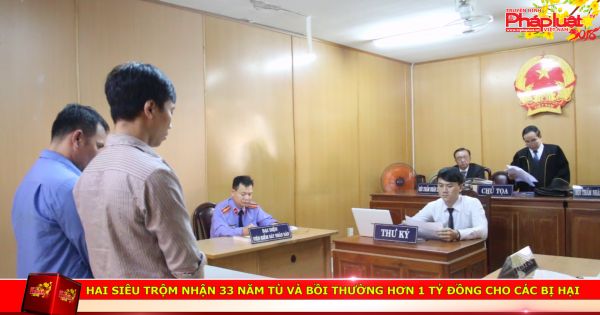 Hai siêu trộm nhận 33 năm tù và bồi thường hơn 1 tỷ đồng cho các bị hại