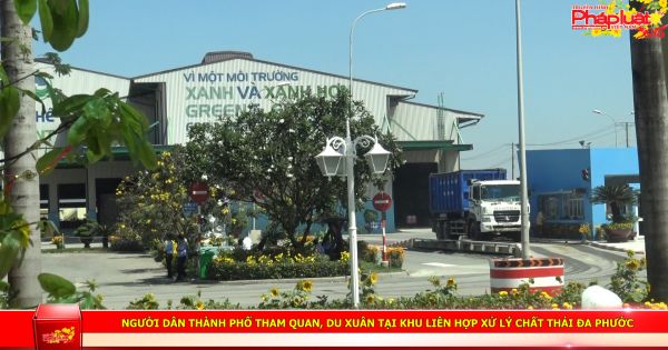 Người dân thành phố tham quan, du xuân tại Khu liên hợp xử lý chất thải Đa Phước