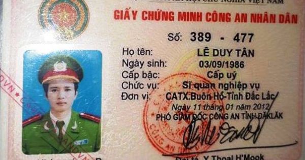 Thượng úy cầm chứng minh công an nhân dân để vay hơn 300 triệu