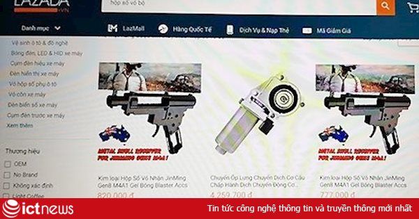 Lazada gỡ bỏ toàn bộ sản phẩm thiết bị lắp ráp súng