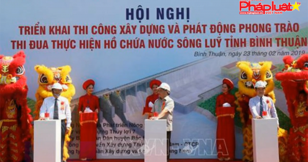 Khởi công hồ chứa nước Sông Lũy 1.400 tỷ