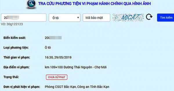 Cách tra cứu nhanh để biết xe có bị phạt nguội hay không