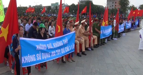 Kiên Giang: Mít tinh hưởng ứng tháng hành động phòng chống ma túy