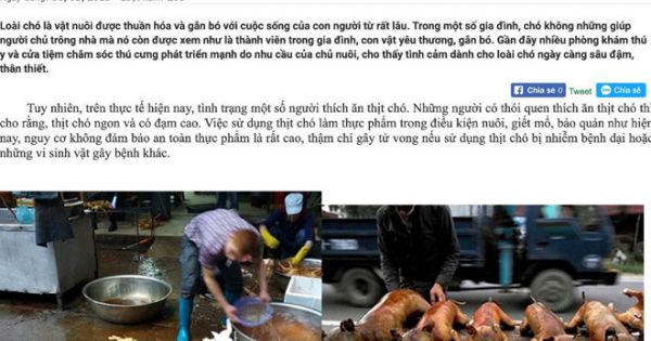 Ban ATTP TP.HCM thông tin về 'khuyến cáo không ăn thịt chó' gây xôn xao