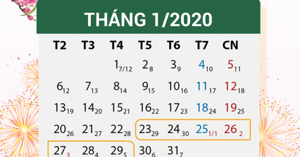 Chính phủ thông qua lịch nghỉ Tết Canh Tý 2020