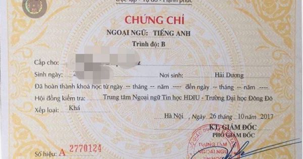 TPHCM: Trường Đại học Ngân hàng TPHCM dừng tổ chức thi và cấp chứng chỉ tiếng Anh