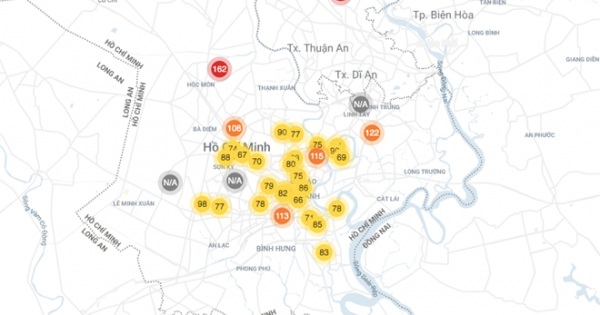 Chất lượng không khí TP.HCM sáng nay tệ hơn Hà Nội