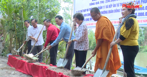 Xã Lương Nghĩa, huyện Long Mỹ, tỉnh Hậu Giang khởi công cầu Kênh 5, ấp 10, với kinh phí 230 triệu đồng