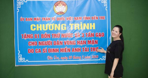 Ca sĩ Đinh Hiền Anh chi 1 tỷ làm thiện nguyện