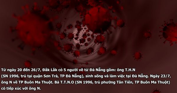 Bản tin phòng chống Covid-19: Một sinh viên ở Đắk Lắk dương tính SARS-CoV-2