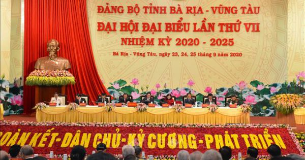 Khai mạc Đại hội Đảng bộ tỉnh Bà Rịa – Vũng Tàu lần thứ VII, nhiệm kỳ 2020 – 2025