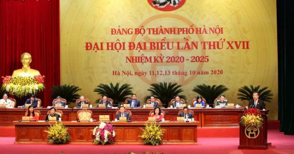 Khai mạc Đại hội đại biểu Đảng bộ thành phố Hà Nội nhiệm kỳ 2020 - 2025