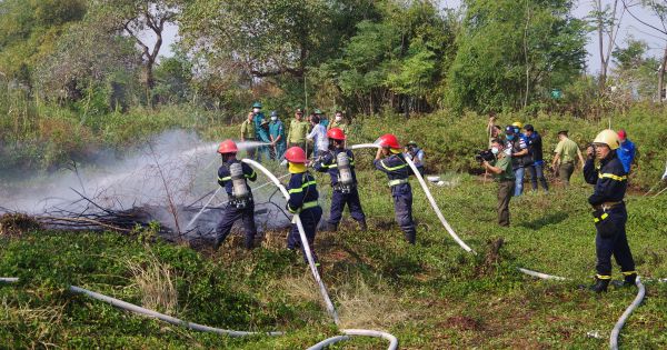 Chủ động phòng cháy chữa cháy tại Vườn chim Bạc Liêu