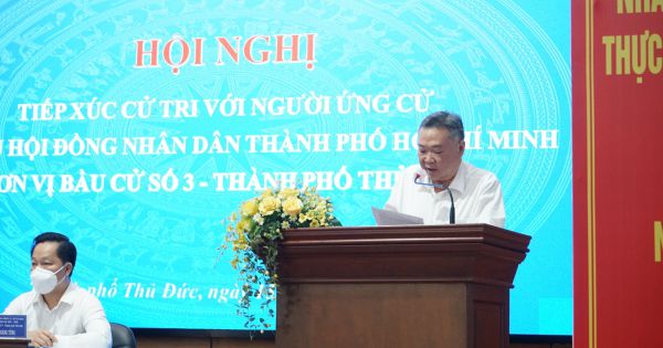 Ứng cử viên Đại biểu Hội đồng nhân dân Phạm Quốc Bảo tiếp xúc cử TP. Thủ Đức