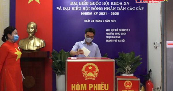 Điểm bầu cử phường Trúc Bạch, quận Ba Đình