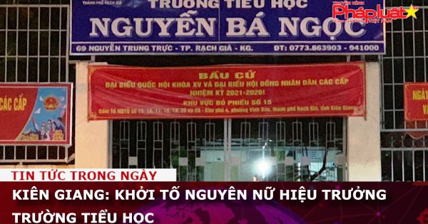 Kiên Giang: Khởi tố nguyên nữ hiệu trưởng trường tiểu học