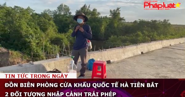 Đồn Biên phòng Cửa khẩu Quốc tế Hà Tiên bắt 2 đối tượng nhập cảnh trái phép