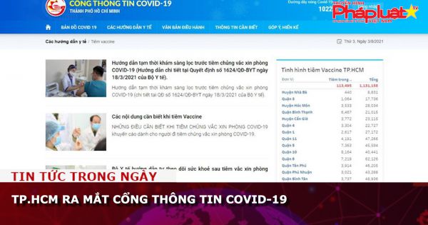 TP.HCM ra mắt Cổng thông tin COVID-19