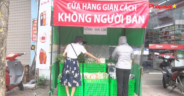 TP. Hà Nội: Cửa hàng giãn cách không người bán giảm nỗi lo lây nhiễm Covid-19