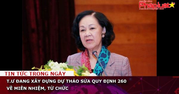 T.Ư đang xây dựng Dự thảo sửa Quy định 260 về miễn nhiệm, từ chức