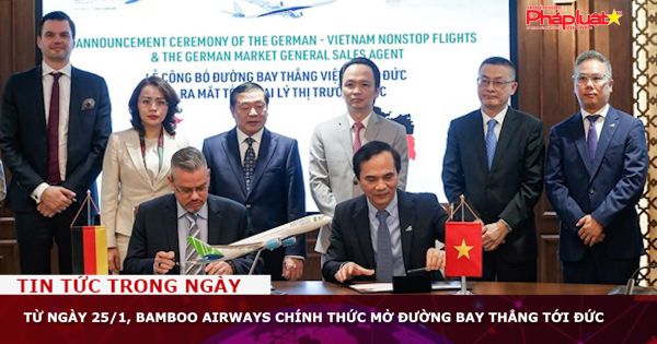 Từ ngày 25/1, Bamboo Airways chính thức mở đường bay thẳng tới Đức