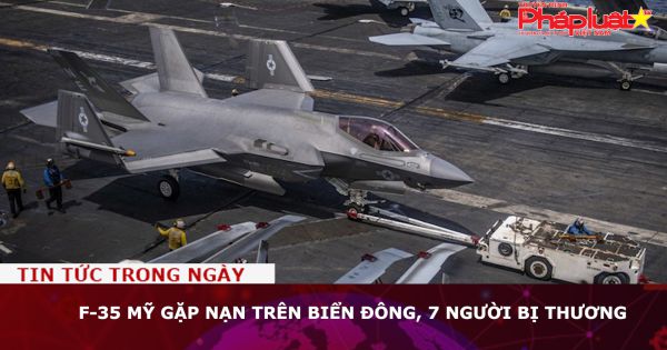 F-35 Mỹ gặp nạn trên Biển Đông, 7 người bị thương