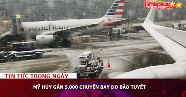 Mỹ hủy gần 5.000 chuyến bay do bão tuyết