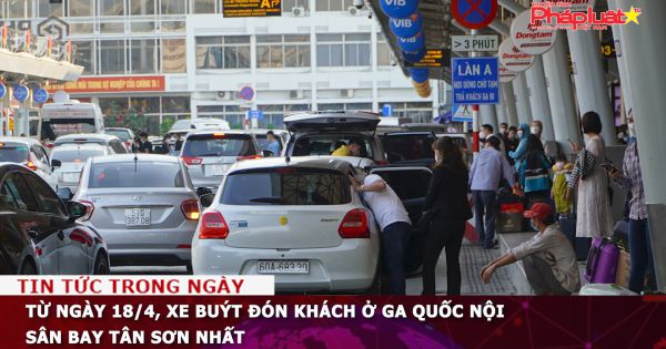 Từ ngày 18/4, xe buýt đón khách ở ga quốc nội sân bay Tân Sơn Nhất