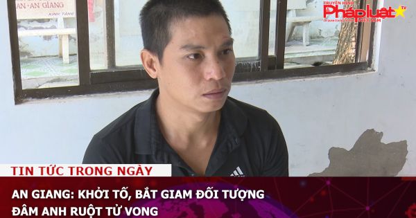 An Giang: Khởi tố, bắt giam đối tượng đâm anh ruột tử vong