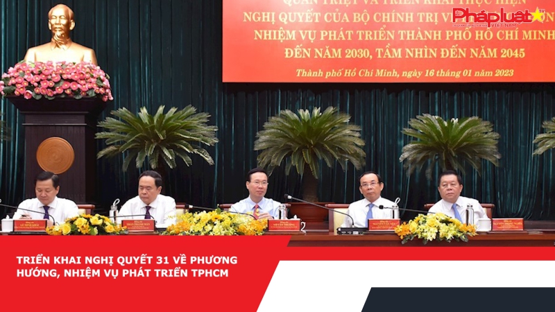 Triển khai Nghị quyết 31 về phương hướng, nhiệm vụ phát triển TPHCM