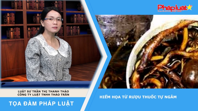 Tọa đàm Pháp Luật: Hiểm họa từ rượu thuốc tự ngâm