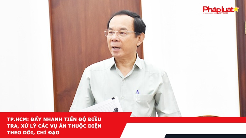 TP.HCM: Đẩy nhanh tiến độ điều tra, xử lý các vụ án thuộc diện theo dõi, chỉ đạo