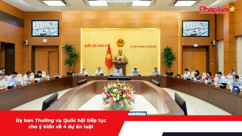 Ủy ban Thường vụ Quốc hội tiếp tục cho ý kiến về 4 dự án luật