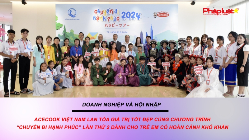 Acecook Việt Nam lan tỏa giá trị tốt đẹp cùng chương trình “Chuyến đi hạnh phúc” lần thứ 2 dành cho trẻ em có hoàn cảnh khó khăn